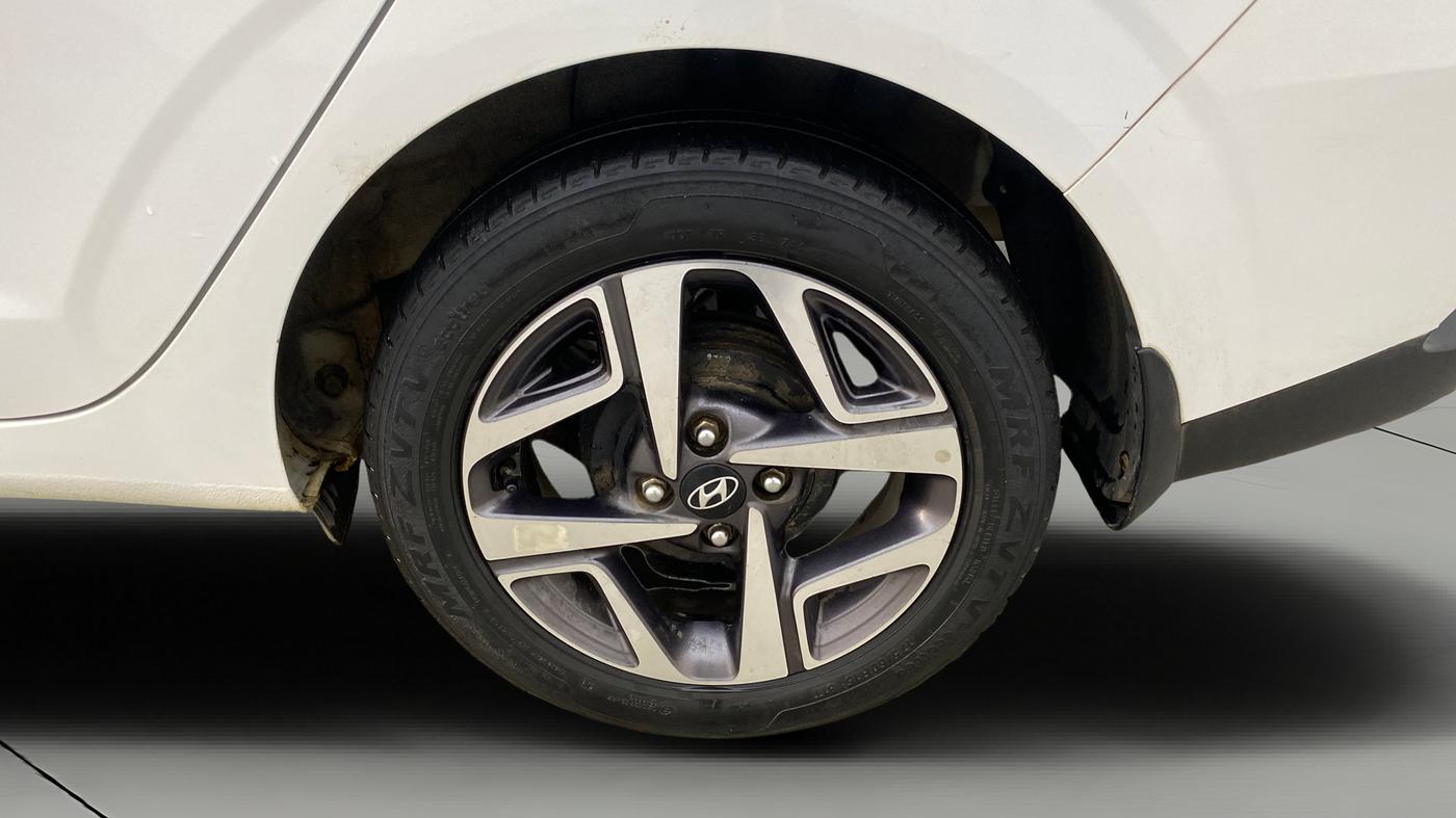 2022 Hyundai AURA SX PLUS 1.2 AMT, Petrol, Automatic, 36,346 km, Left Rear Wheel