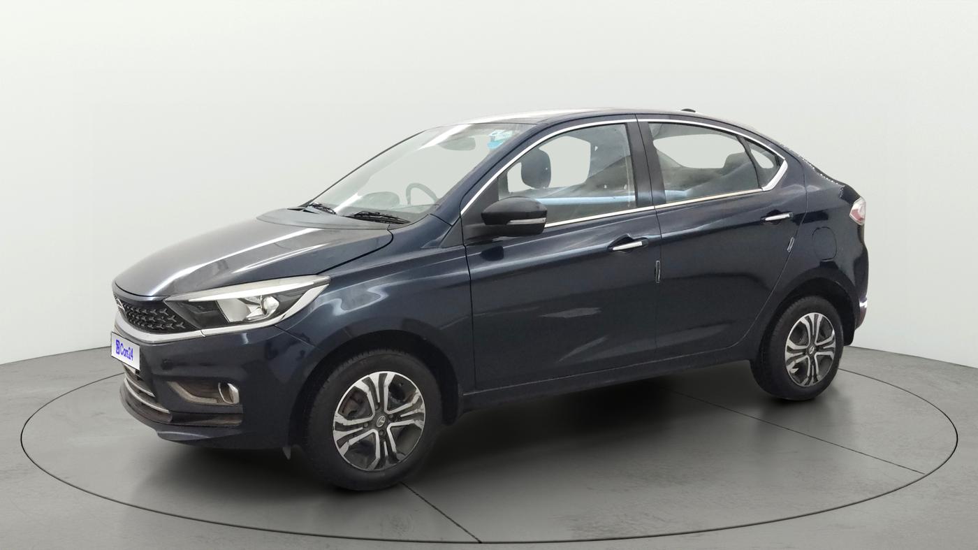 2022 Tata TIGOR XZ PLUS CNG, CNG, Manual, 76,762 km, Left Front Diagonal
