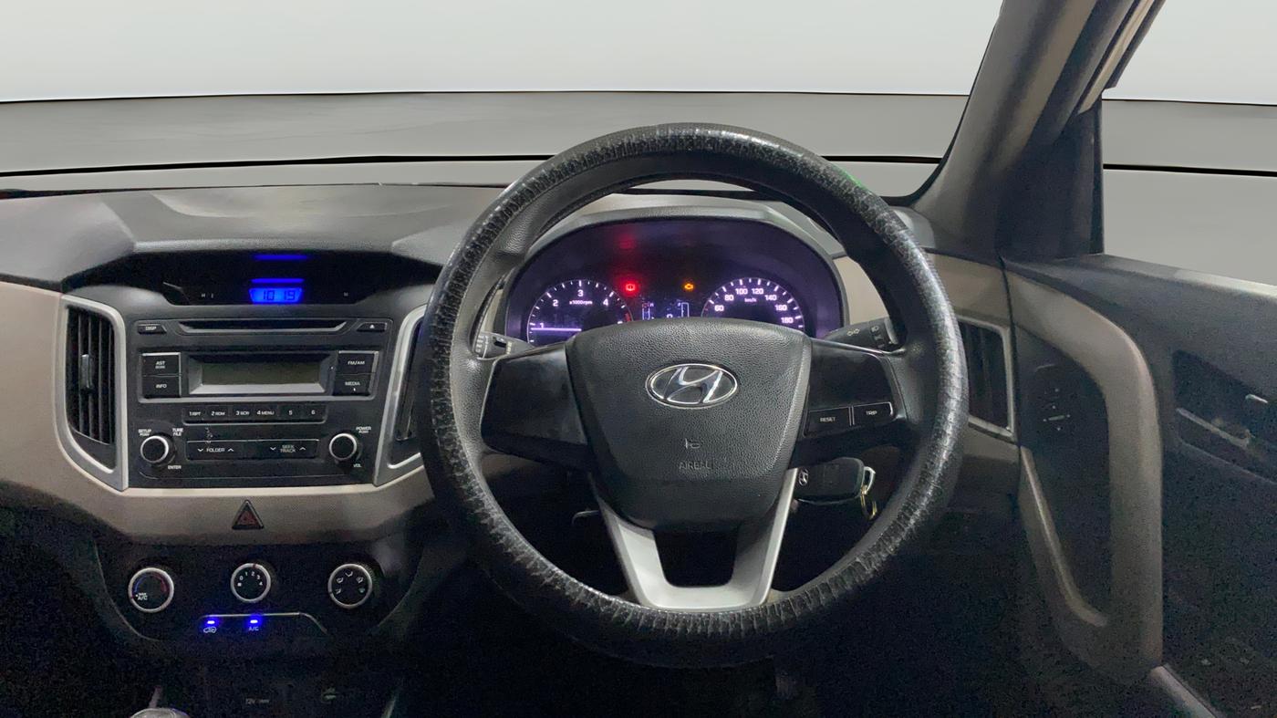 2018 Hyundai Creta E PLUS 1.4 DIESEL, Diesel, Manual, 1,09,523 km, Steering Wheel Close Up
