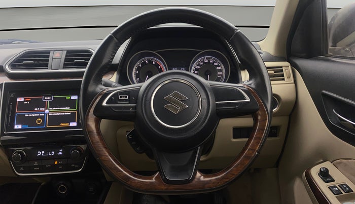 2017 Maruti Dzire ZXI PLUS AMT, Petrol, Automatic, 40,229 km, Steering Wheel Close Up
