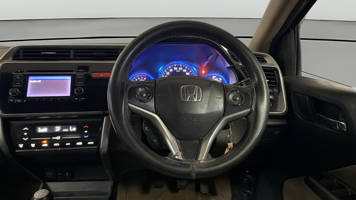 2015 Honda City 1.5L I-VTEC V MT, Petrol, Manual, 1,10,745 km, Steering Wheel Close Up