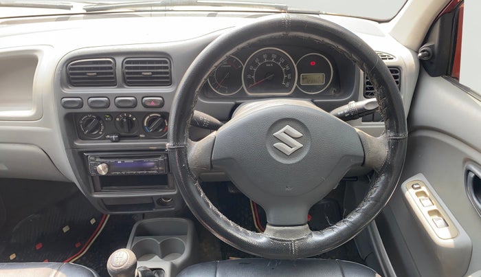 2013 Maruti Alto K10 VXI, Petrol, Manual, 1,23,960 km, Steering Wheel Close Up