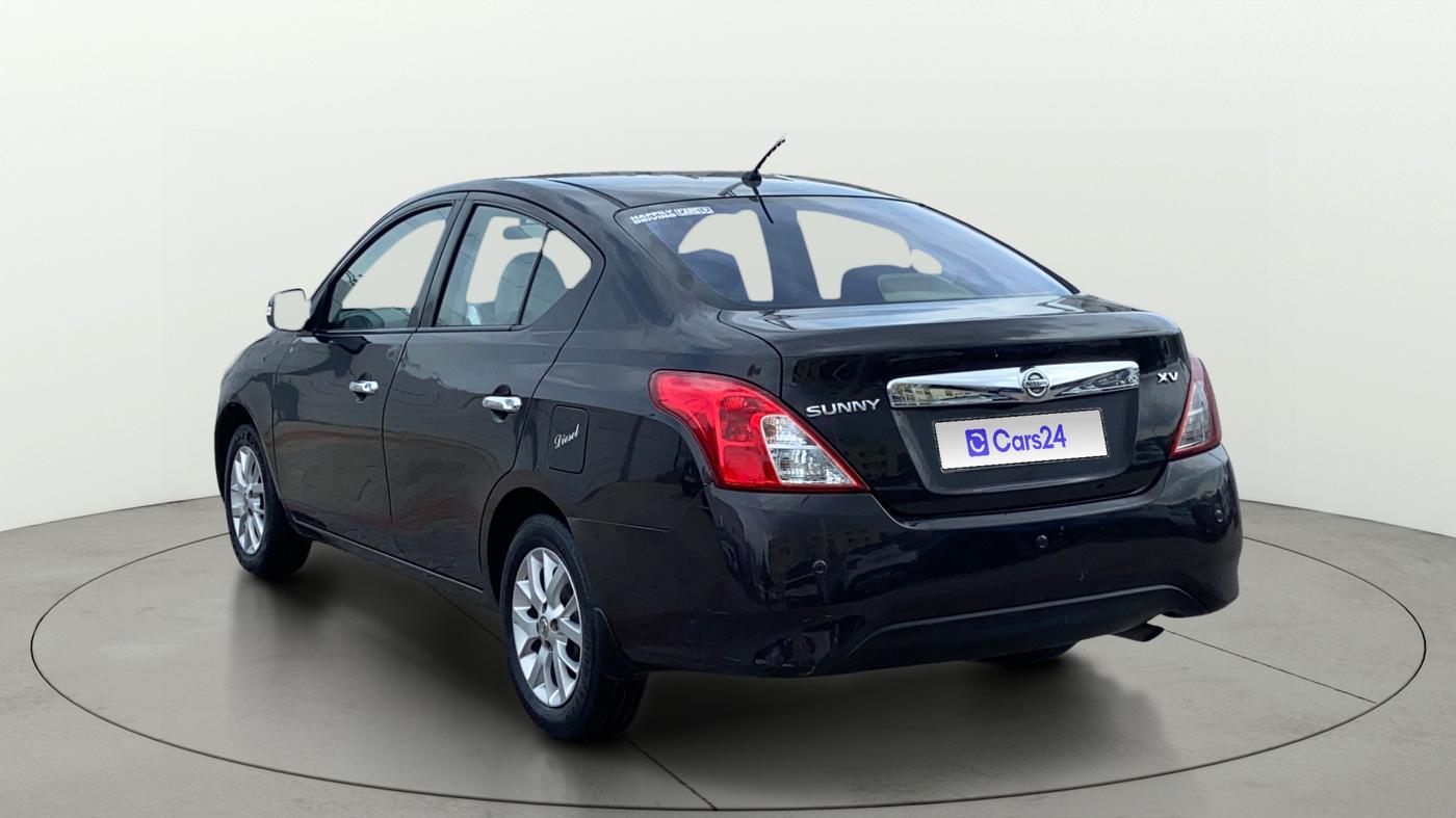 2017 Nissan Sunny XV DIESEL, Diesel, Manual, 1,24,498 km, Left Back Diagonal