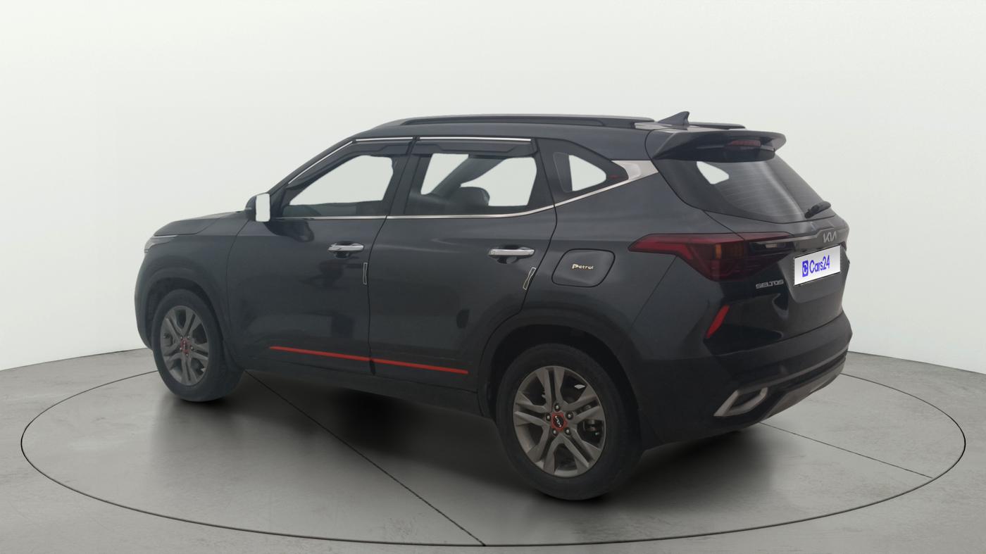 2023 KIA SELTOS HTX IVT, Petrol, Automatic, 43,354 km, Left Back Diagonal