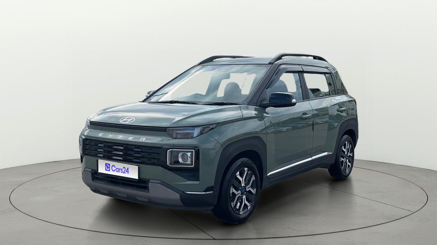 2023 Hyundai EXTER SX(O) 1.2 AMT, Petrol, Automatic, 10,621 km, Left Front Diagonal
