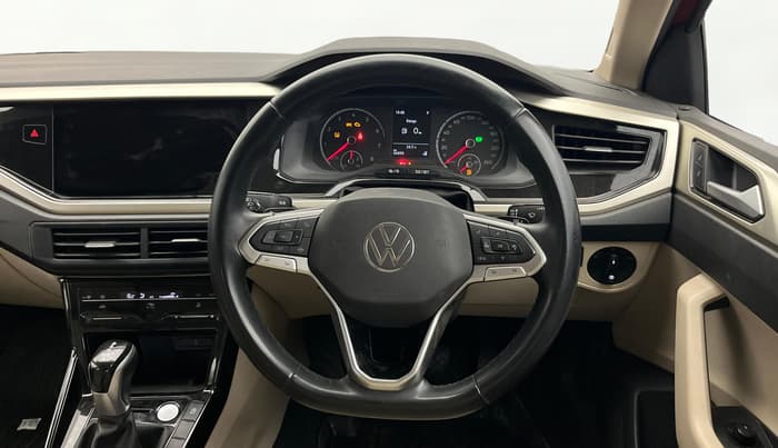 2022 Volkswagen VIRTUS HIGHLINE TSI 1.0 AT, Petrol, Automatic, 66,880 km, Steering Wheel Close Up