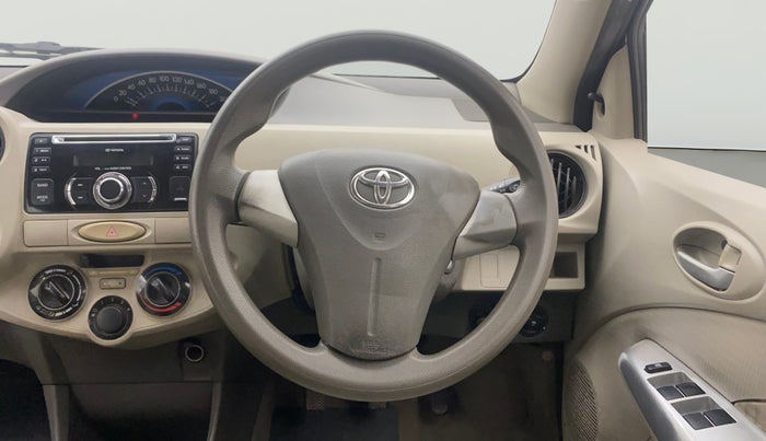 2014 Toyota Etios G, Petrol, Manual, 75,687 km, Steering Wheel Close Up