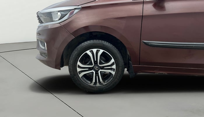 2022 Tata TIGOR XZ PLUS CNG, CNG, Manual, 89,321 km, Left Front Wheel