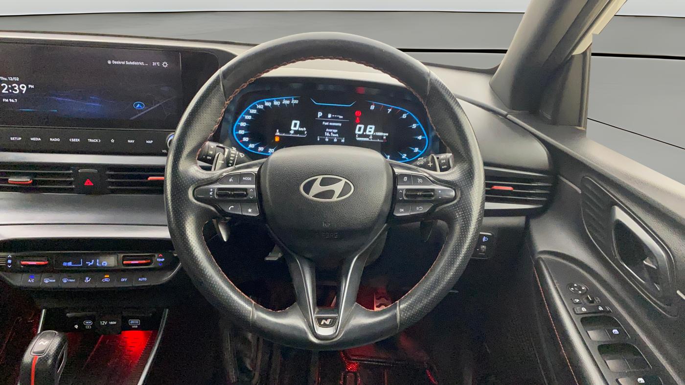 2023 Hyundai NEW I20 N LINE N8 1.0 TURBO DCT, Petrol, Automatic, 27,172 km, Steering Wheel Close Up