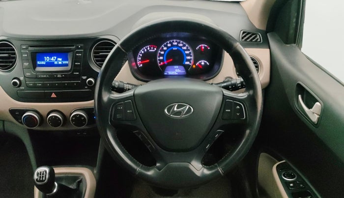 2015 Hyundai Grand i10 ASTA (O) 1.2 KAPPA VTVT, Petrol, Manual, 96,881 km, Steering Wheel Close Up