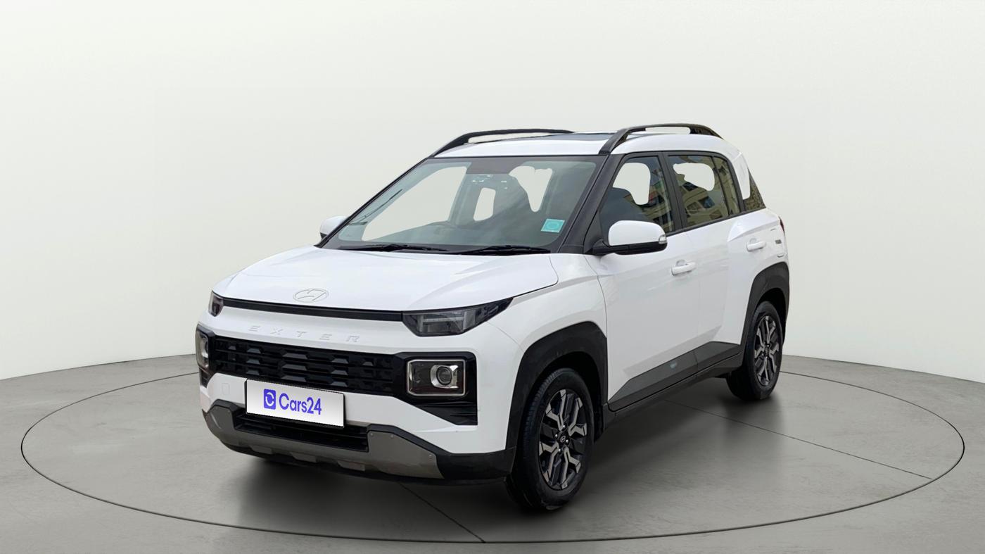 2024 Hyundai EXTER SX(O) CONNECT 1.2 AMT, Petrol, Automatic, 46,699 km, Left Front Diagonal