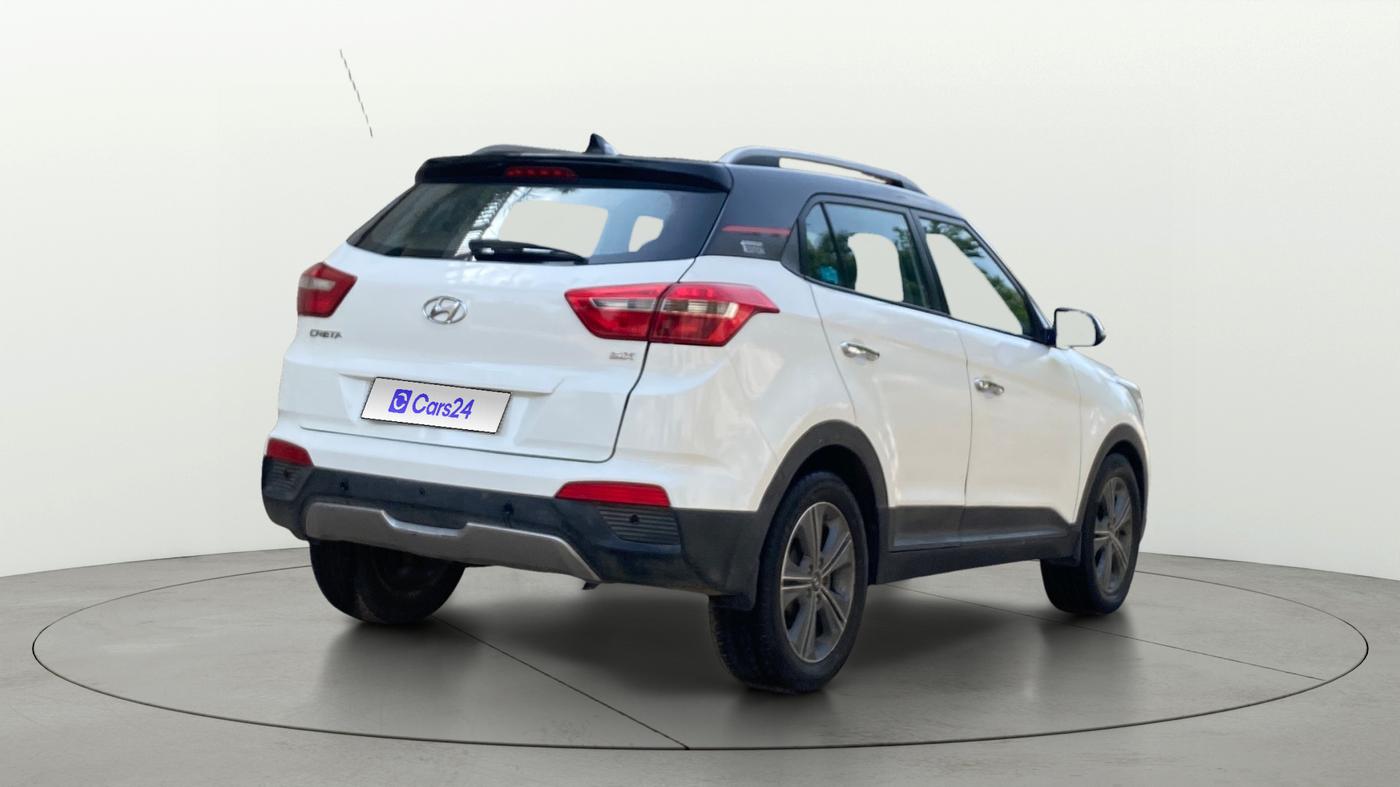 2016 Hyundai Creta SX PLUS  ANNIVERSARY EDITION 1.6 PETROL, Petrol, Manual, 1,05,639 km, Right Back Diagonal