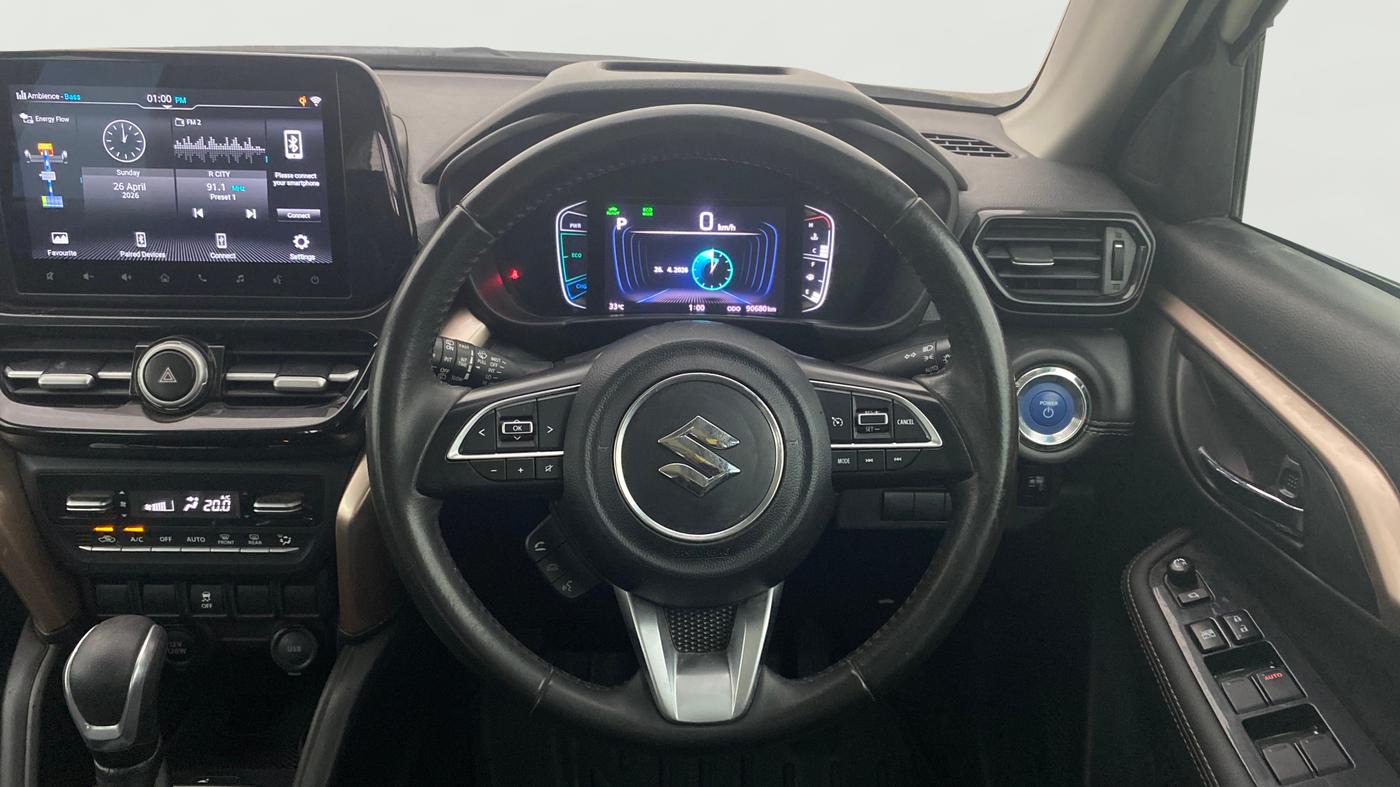 2023 Maruti Grand Vitara ALPHA PLUS HYBRID ECVT, Hybrid, Automatic, 90,717 km, Steering Wheel Close Up