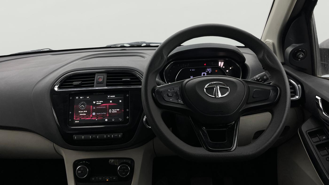2023 Tata TIGOR XZA PLUS PETROL, Petrol, Automatic, 21,284 km, Steering Wheel Close Up