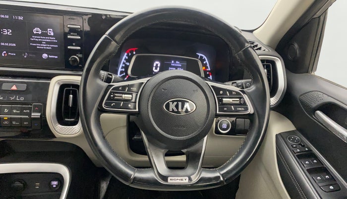 2020 KIA SONET HTX 1.0 IMT, Petrol, Manual, 69,800 km, Steering Wheel Close Up