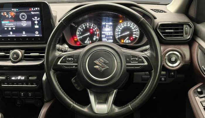2022 Maruti Grand Vitara ALPHA SMART HYBRID, Petrol, Manual, 1,13,008 km, Steering Wheel Close Up