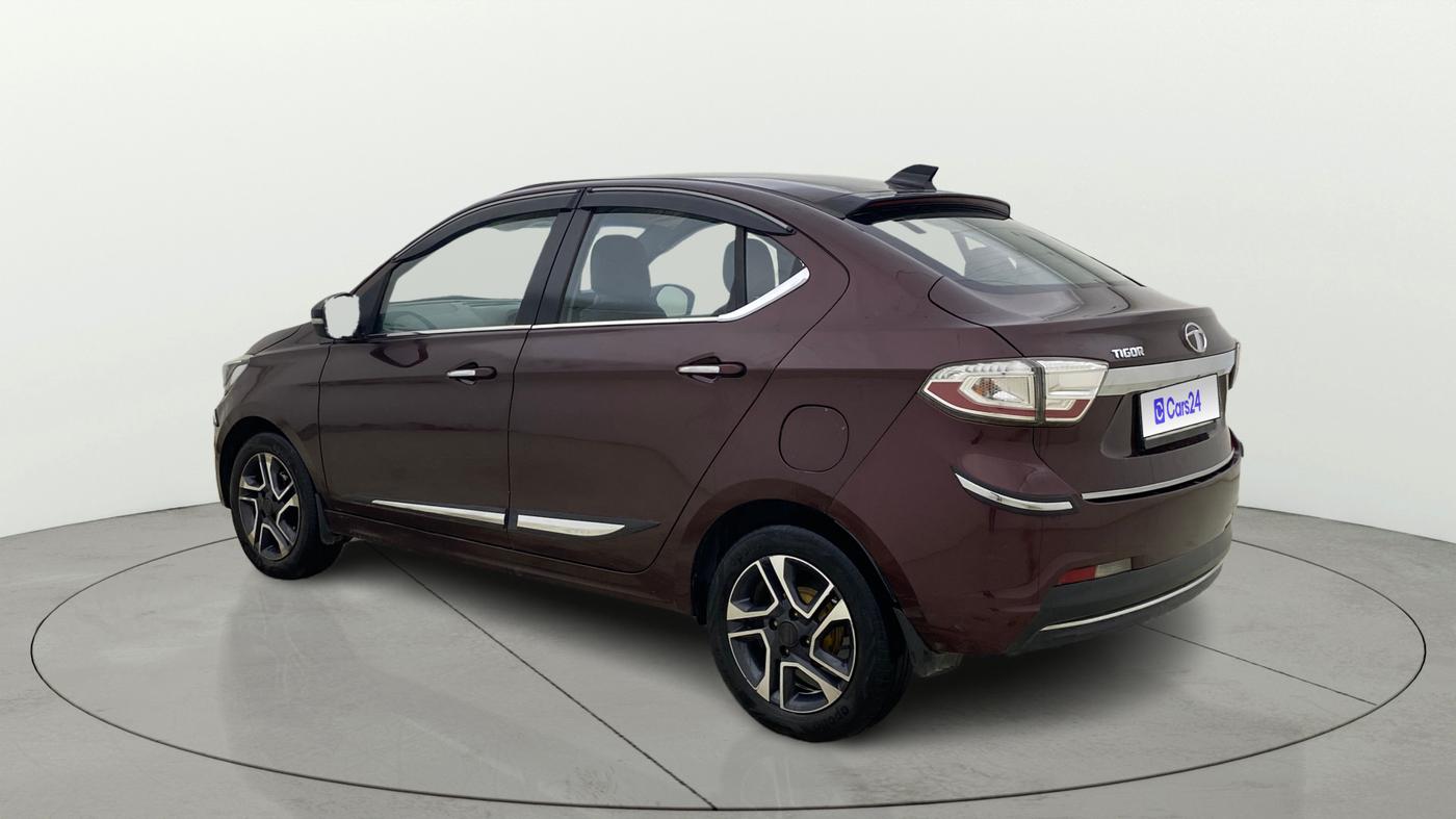 2021 Tata TIGOR XZ PLUS PETROL, CNG, Manual, 1,04,604 km, Left Back Diagonal