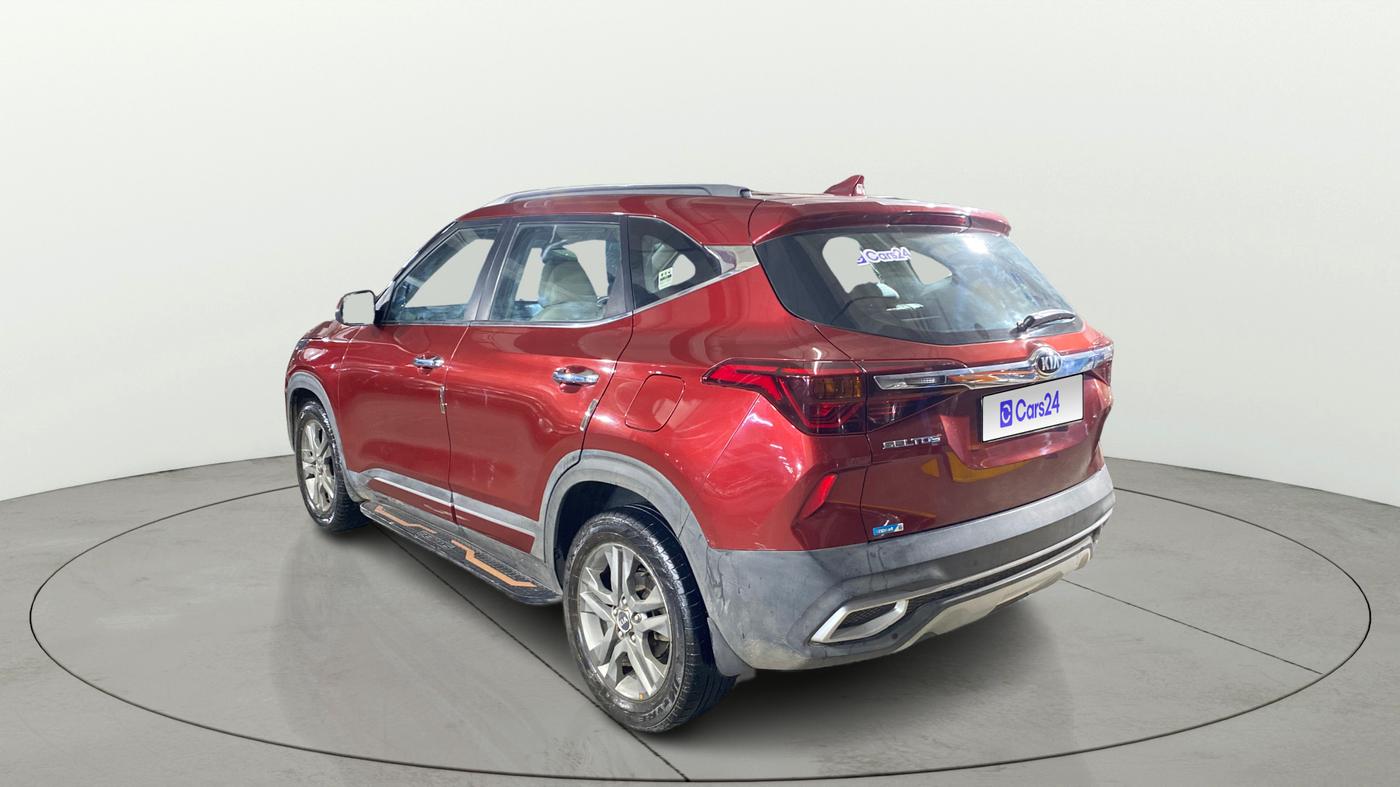 2020 KIA SELTOS HTX 1.5 PETROL, Petrol, Manual, 1,04,109 km, Left Back Diagonal