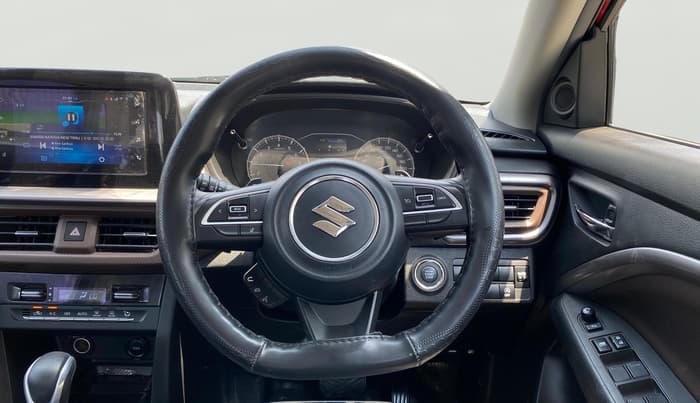 2024 Maruti BREZZA ZXI  AT SMART HYBRID DUAL TONE, Petrol, Automatic, 12,769 km, Steering Wheel Close Up