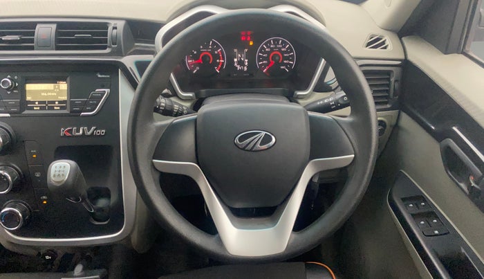 2016 Mahindra Kuv100 K6 6 STR, Petrol, Manual, 34,715 km, Steering Wheel Close Up