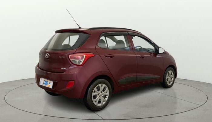 2016 Hyundai Grand i10 SPORTZ 1.2 KAPPA VTVT, Petrol, Manual, 43,513 km, Right Back Diagonal