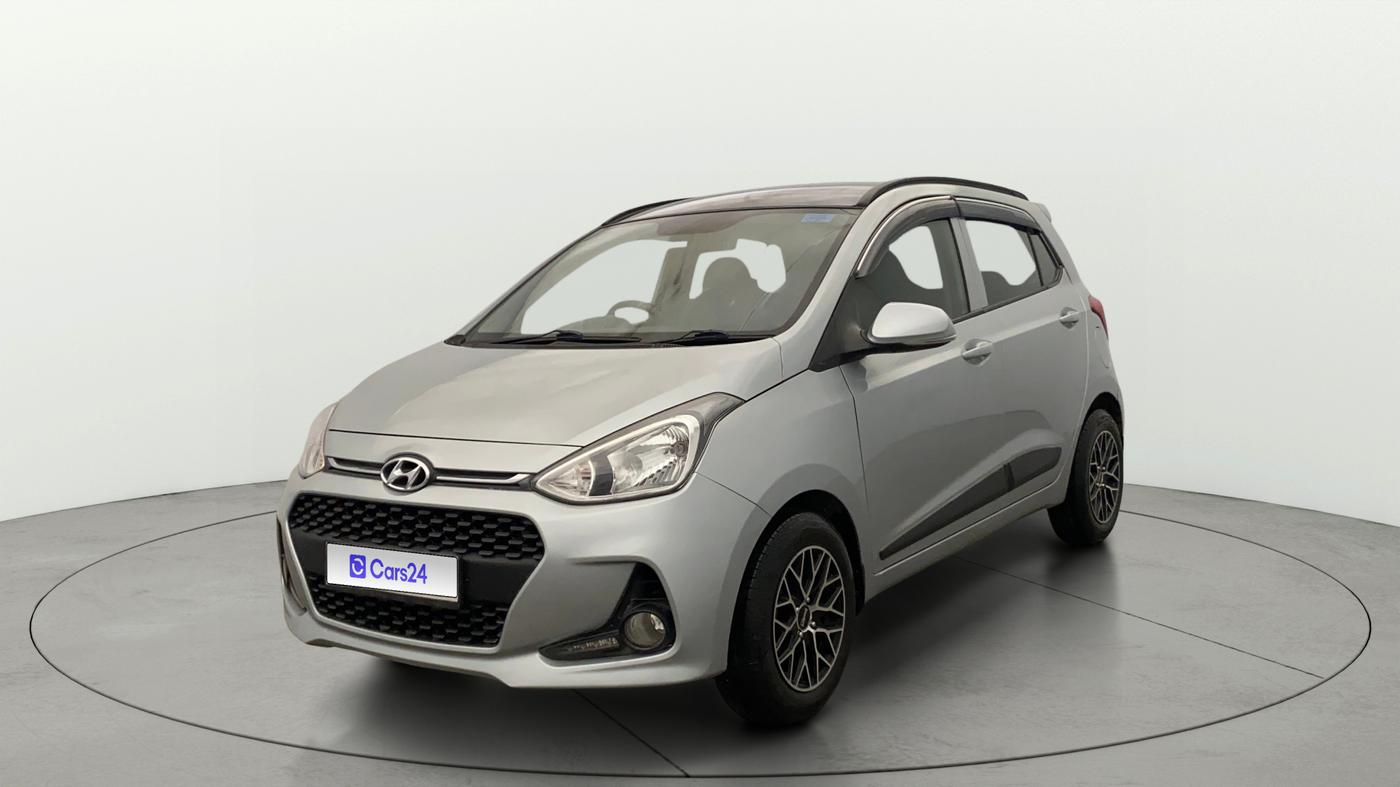 2018 Hyundai Grand i10 SPORTZ 1.2 KAPPA VTVT, Petrol, Manual, 93,989 km, Left Front Diagonal