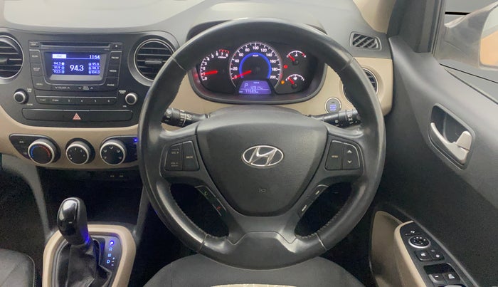 2015 Hyundai Grand i10 ASTA AT 1.2 KAPPA VTVT, Petrol, Automatic, 77,552 km, Steering Wheel Close Up