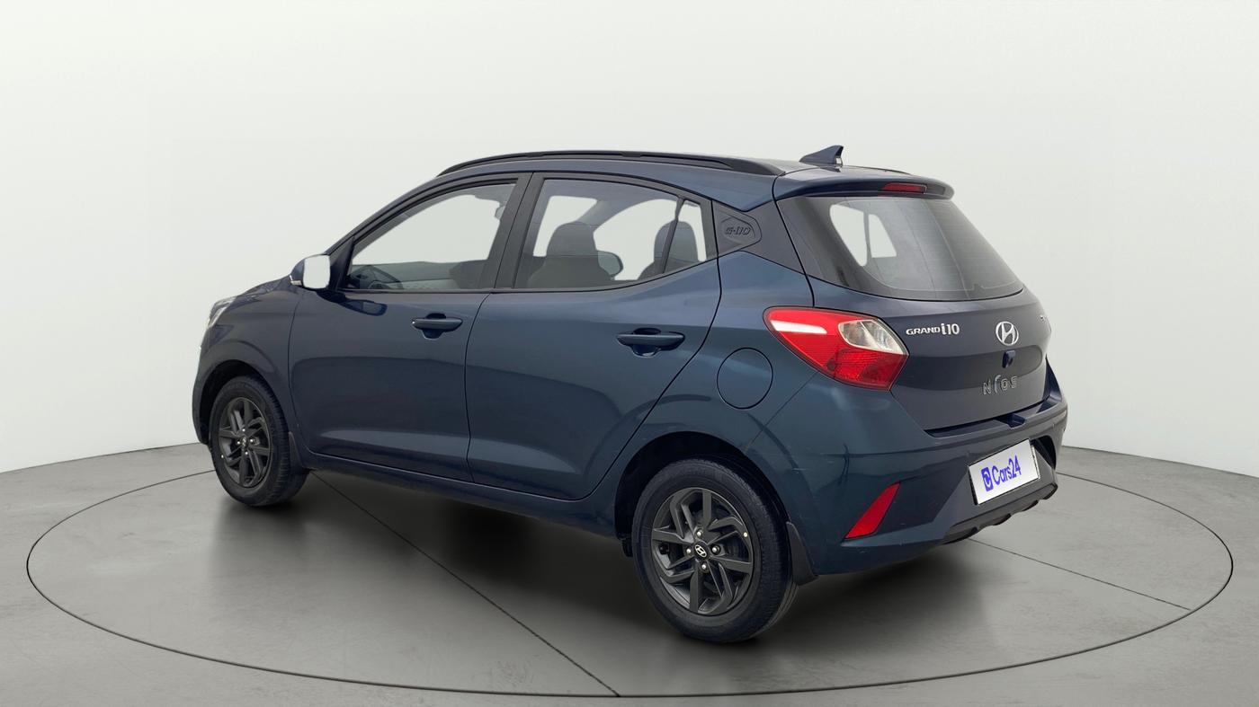2020 Hyundai GRAND I10 NIOS SPORTZ AMT 1.2 KAPPA VTVT, Petrol, Automatic, 25,444 km, Left Back Diagonal