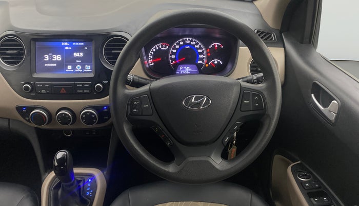 2018 Hyundai Grand i10 SPORTZ (O) AT 1.2 KAPPA VTVT, Petrol, Automatic, 37,434 km, Steering Wheel Close Up
