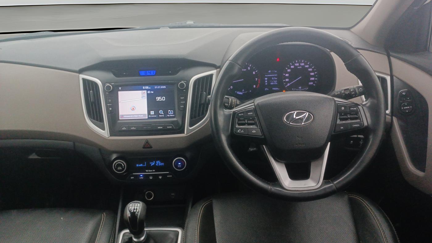 2018 Hyundai Creta SX (O) 1.6 PETROL, Petrol, Manual, 79,834 km, Steering Wheel Close Up