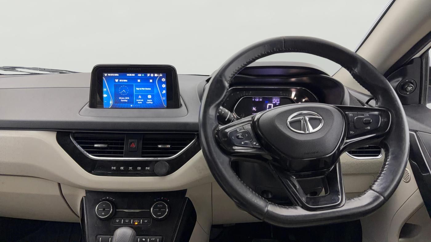 2022 Tata NEXON XZA PLUS (L), Petrol, Automatic, 60,012 km, Steering Wheel Close Up