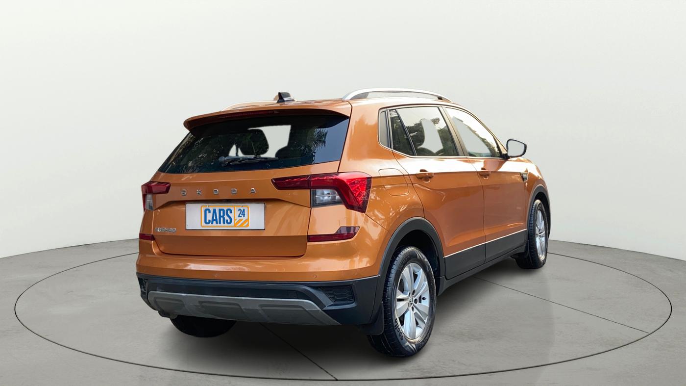 2021 Skoda KUSHAQ AMBITION 1.0L TSI AT, Petrol, Automatic, 64,270 km, Right Back Diagonal