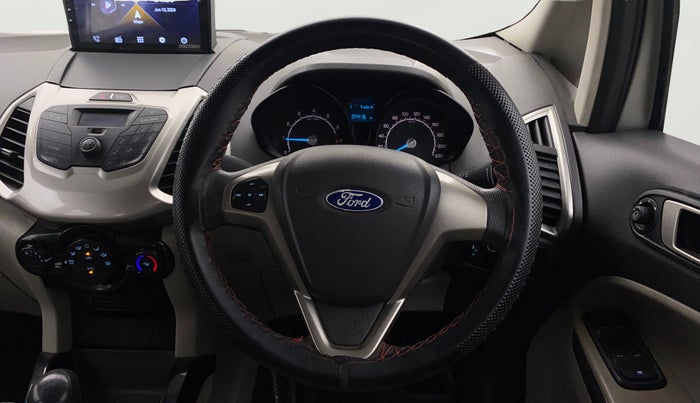 2014 Ford Ecosport TREND 1.5L PETROL, Petrol, Manual, 1,04,412 km, Steering Wheel Close Up