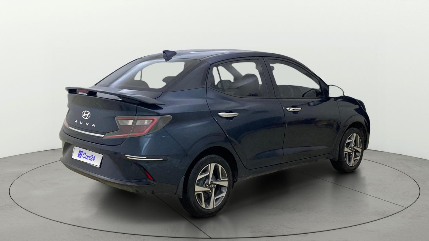 2023 Hyundai AURA SX 1.2 CNG, CNG, Manual, 91,199 km, Right Back Diagonal