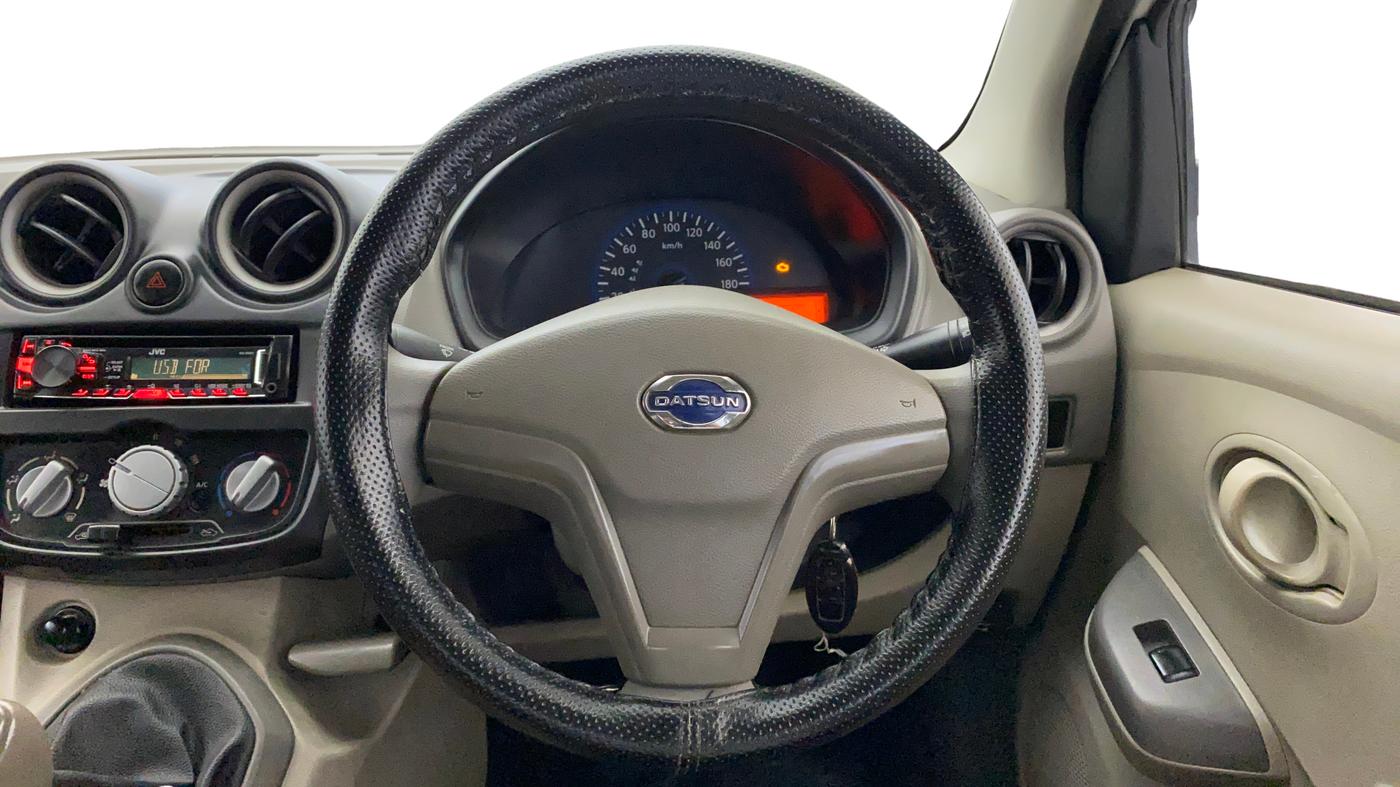 2014 Datsun Go T, Petrol, Manual, 36,676 km, Steering Wheel Close Up