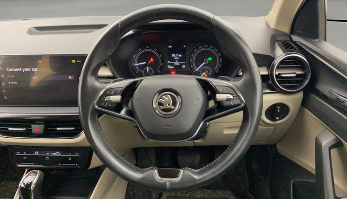 2022 Skoda SLAVIA AMBITION 1.0L TSI AT, Petrol, Automatic, 42,623 km, Steering Wheel Close Up