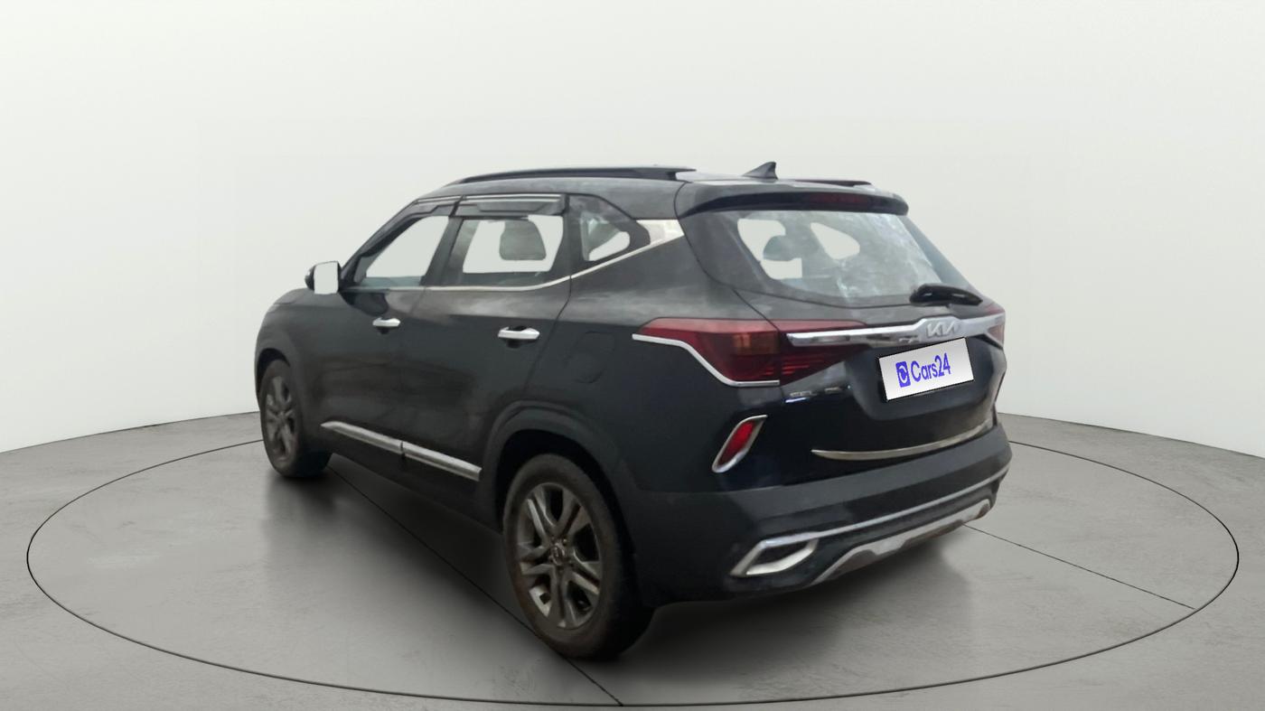 2021 KIA SELTOS HTX IVT 1.5 PETROL, Petrol, Automatic, 70,524 km, Left Back Diagonal