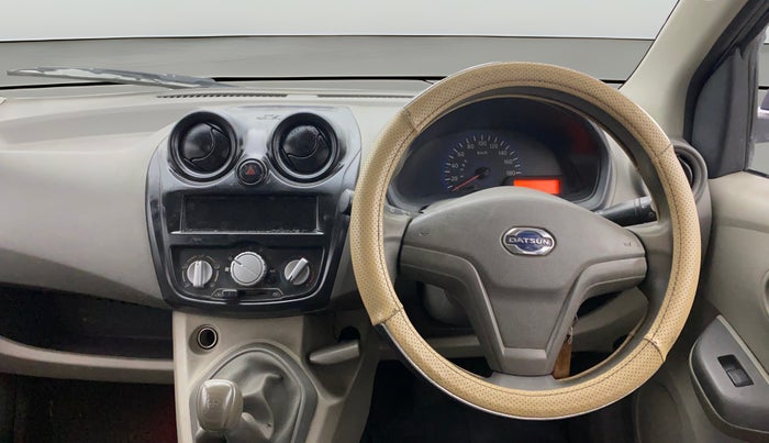 2015 Datsun Go Plus T, Petrol, Manual, 83,115 km, Steering Wheel Close Up