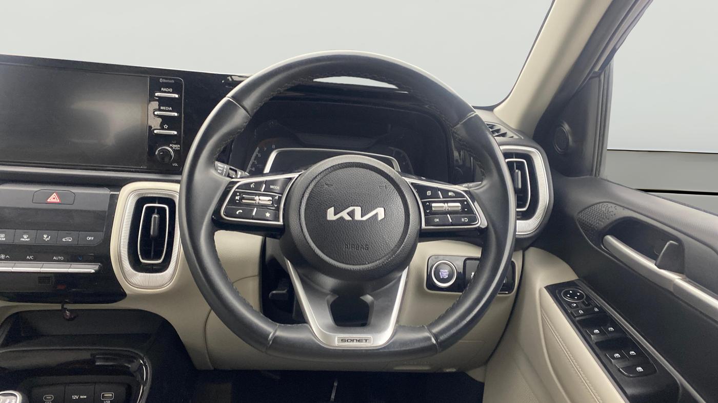 2024 KIA SONET HTX PLUS 1.0 TURBO PETROL IMT, Petrol, Manual, 16,306 km, Steering Wheel Close Up