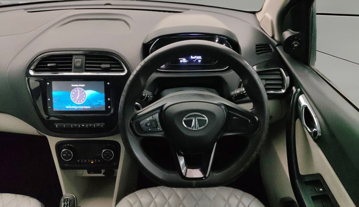 2022 Tata TIGOR XZ PLUS CNG, CNG, Manual, 69,714 km, Steering Wheel Close Up