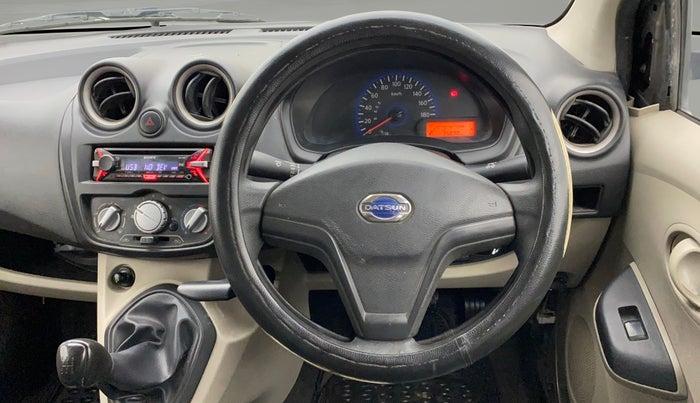 2017 Datsun Go Plus T, Petrol, Manual, 35,646 km, Steering Wheel Close Up
