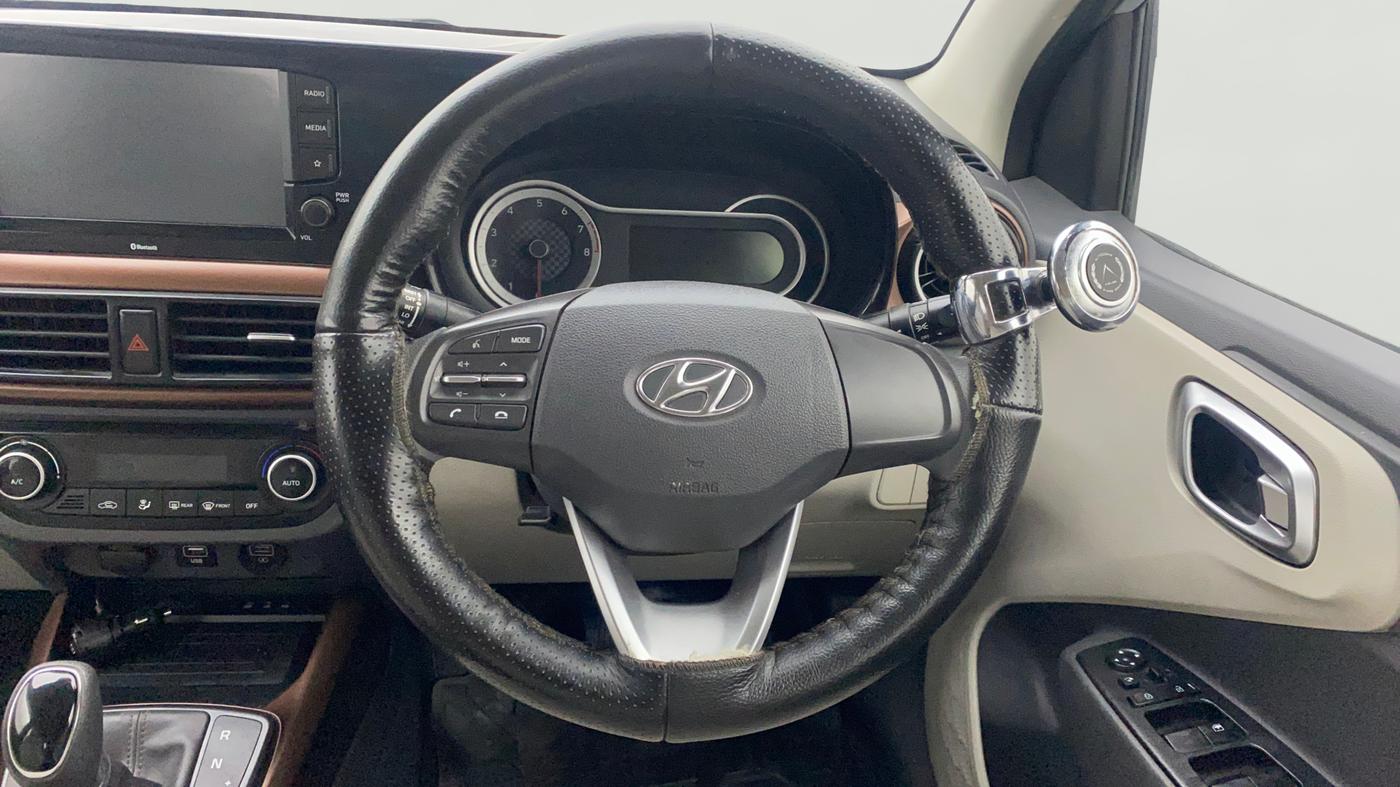 2021 Hyundai AURA SX PLUS 1.2 AMT, Petrol, Automatic, 33,045 km, Steering Wheel Close Up