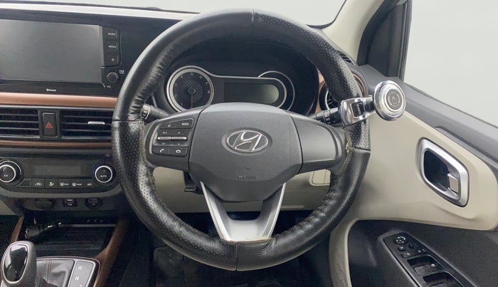 2021 Hyundai AURA SX PLUS 1.2 AMT, Petrol, Automatic, 32,980 km, Steering Wheel Close Up