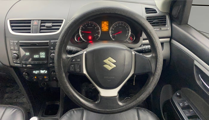 2014 Maruti Swift ZXI, Petrol, Manual, 37,358 km, Steering Wheel Close Up