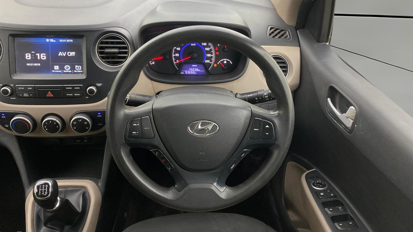 2017 Hyundai Grand i10 SPORTZ 1.2 KAPPA VTVT, Petrol, Manual, 63,691 km, Steering Wheel Close Up