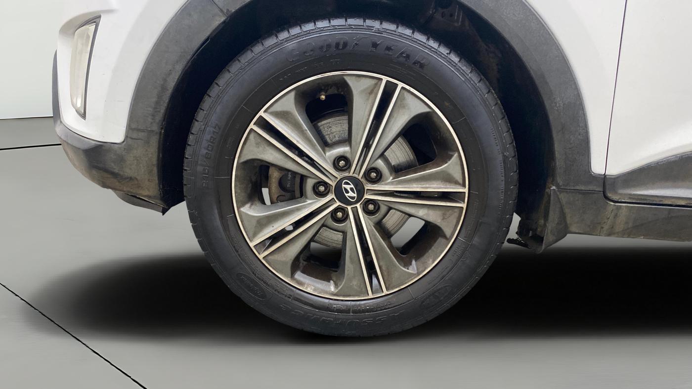 2018 Hyundai Creta SX PLUS AT 1.6 PETROL, Petrol, Automatic, 1,25,088 km, Left Front Wheel