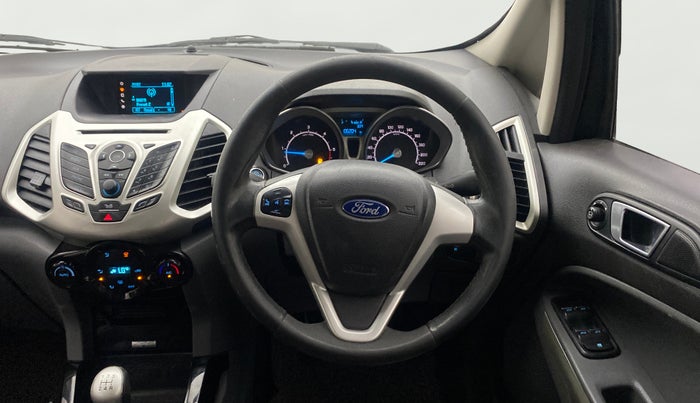2015 Ford Ecosport TITANIUM+ 1.5L DIESEL, Diesel, Manual, 1,06,174 km, Steering Wheel Close Up