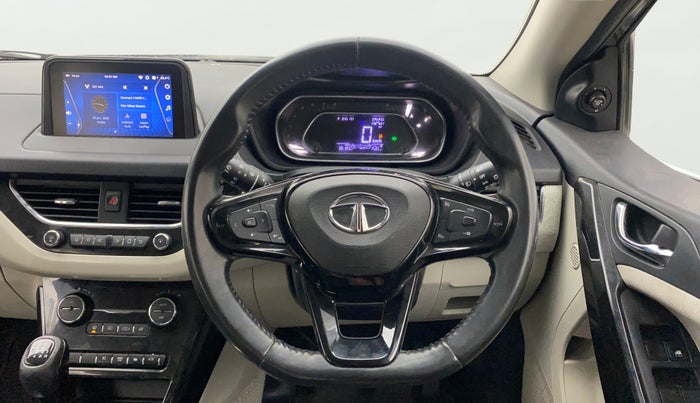 2020 Tata NEXON XZ PLUS (O) PETROL DUAL TONE, Petrol, Manual, 86,165 km, Steering Wheel Close Up