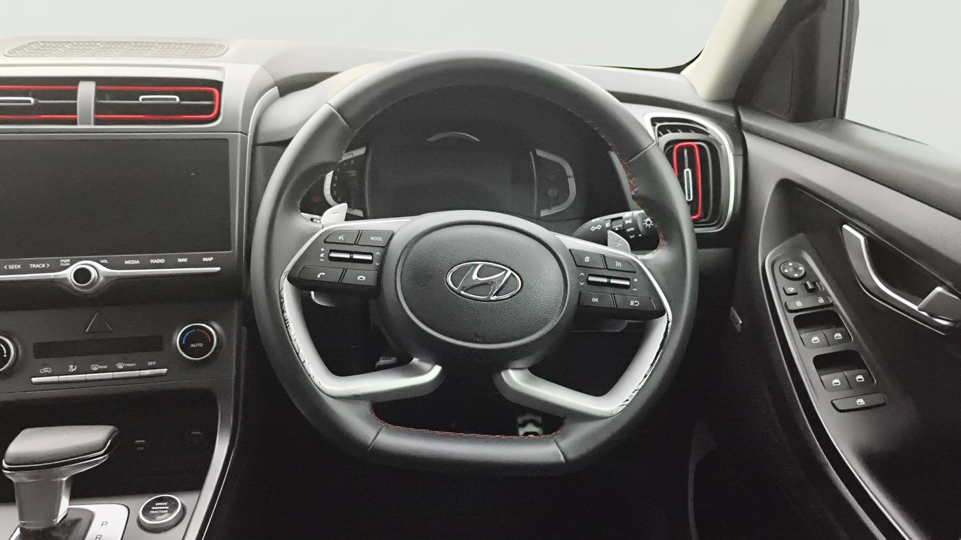 2020 Hyundai Creta SX (O) 1.4 TURBO DCT, Petrol, Automatic, 35,259 km, Steering Wheel Close Up