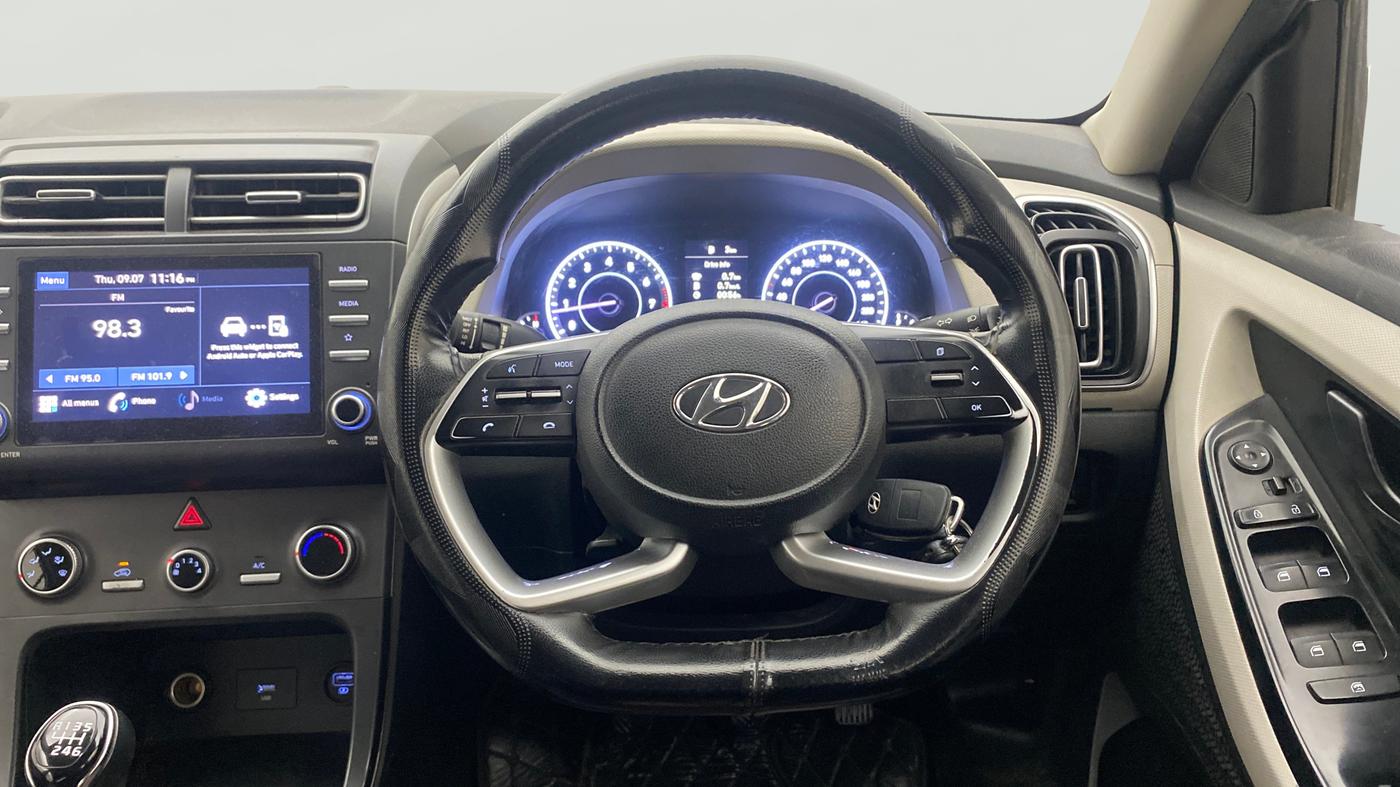 2021 Hyundai Creta EX 1.5 PETROL, Petrol, Manual, 69,659 km, Steering Wheel Close Up